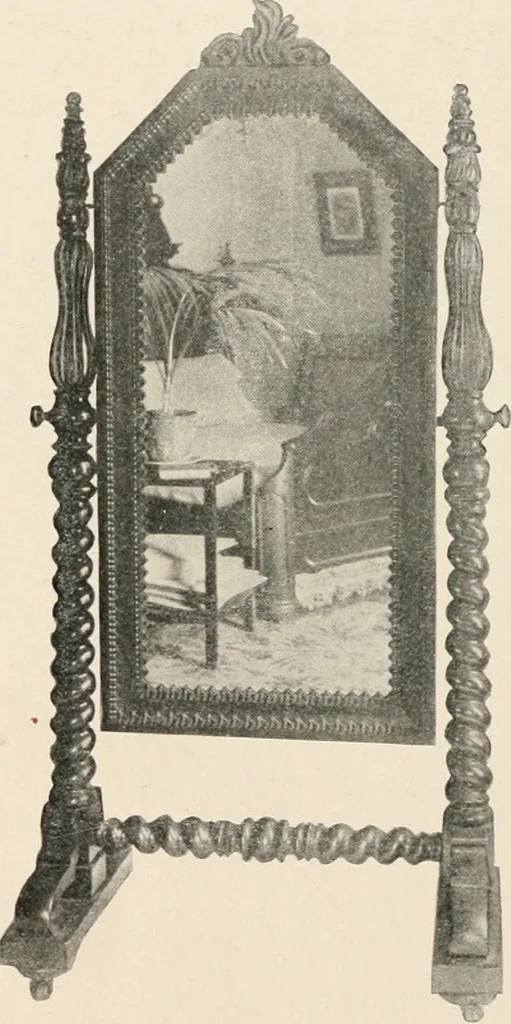 An illustration from Furniture of the olden time, 1902, leaf 386