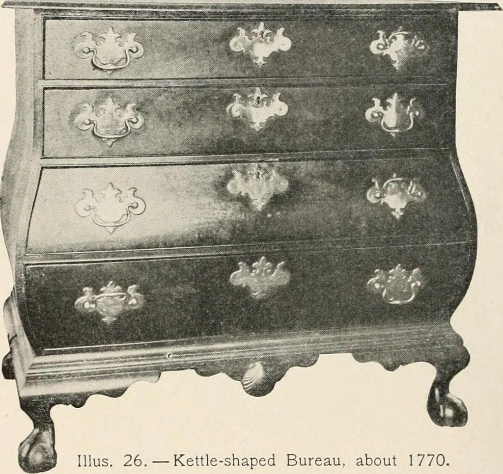 An illustration from Furniture of the olden time, 1902, leaf 68