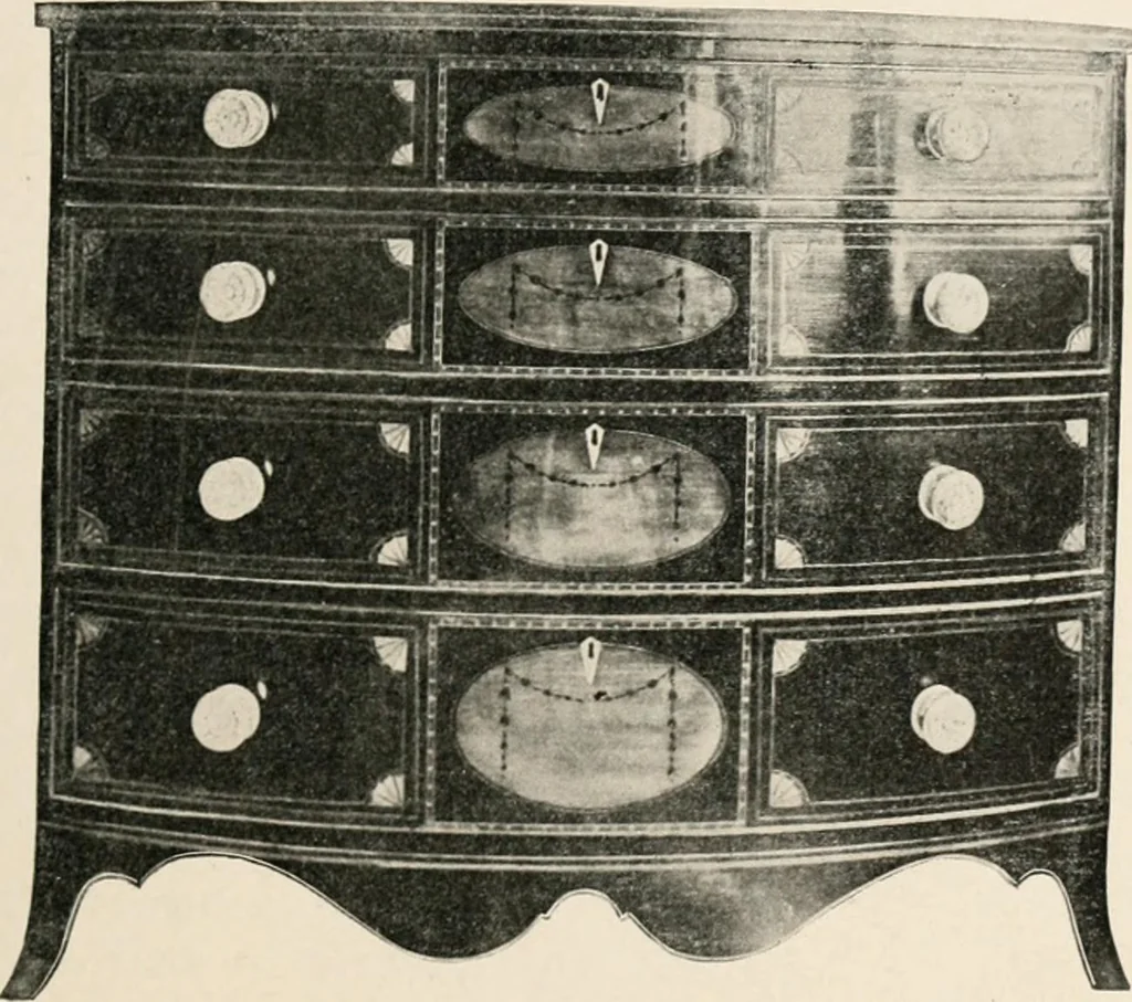 An illustration from Furniture of the olden time, 1902, leaf 73