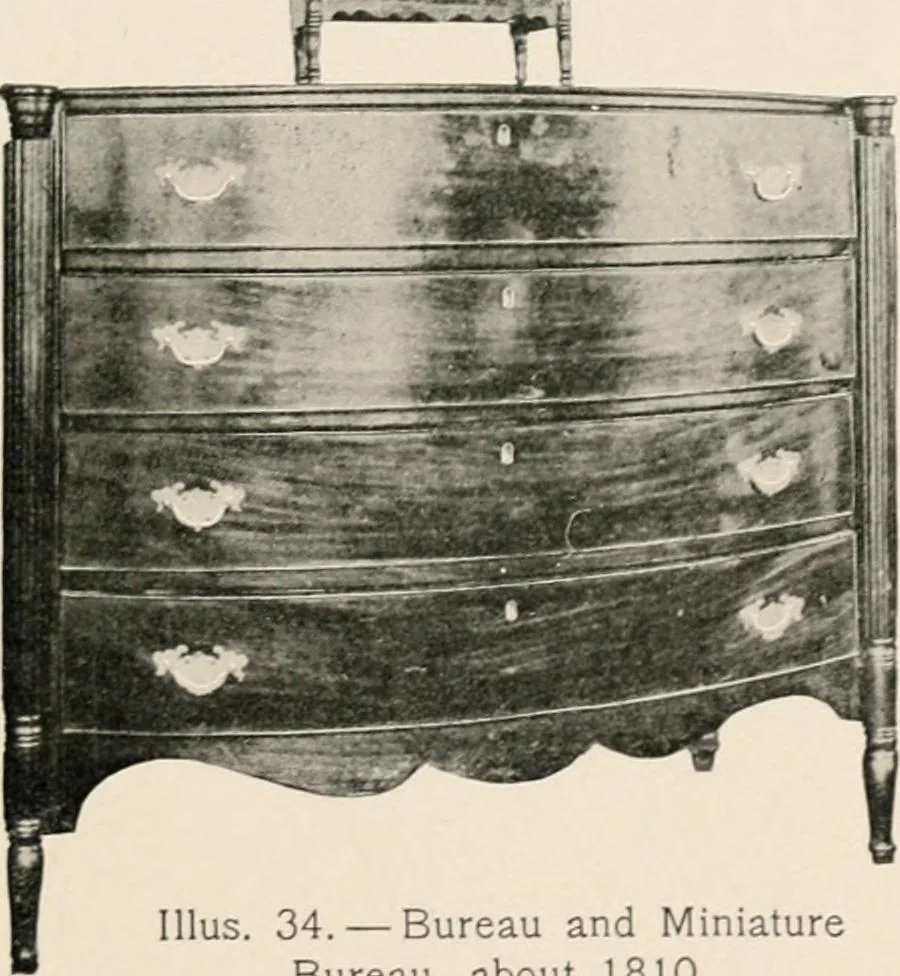 An illustration from Furniture of the olden time, 1902, leaf 79