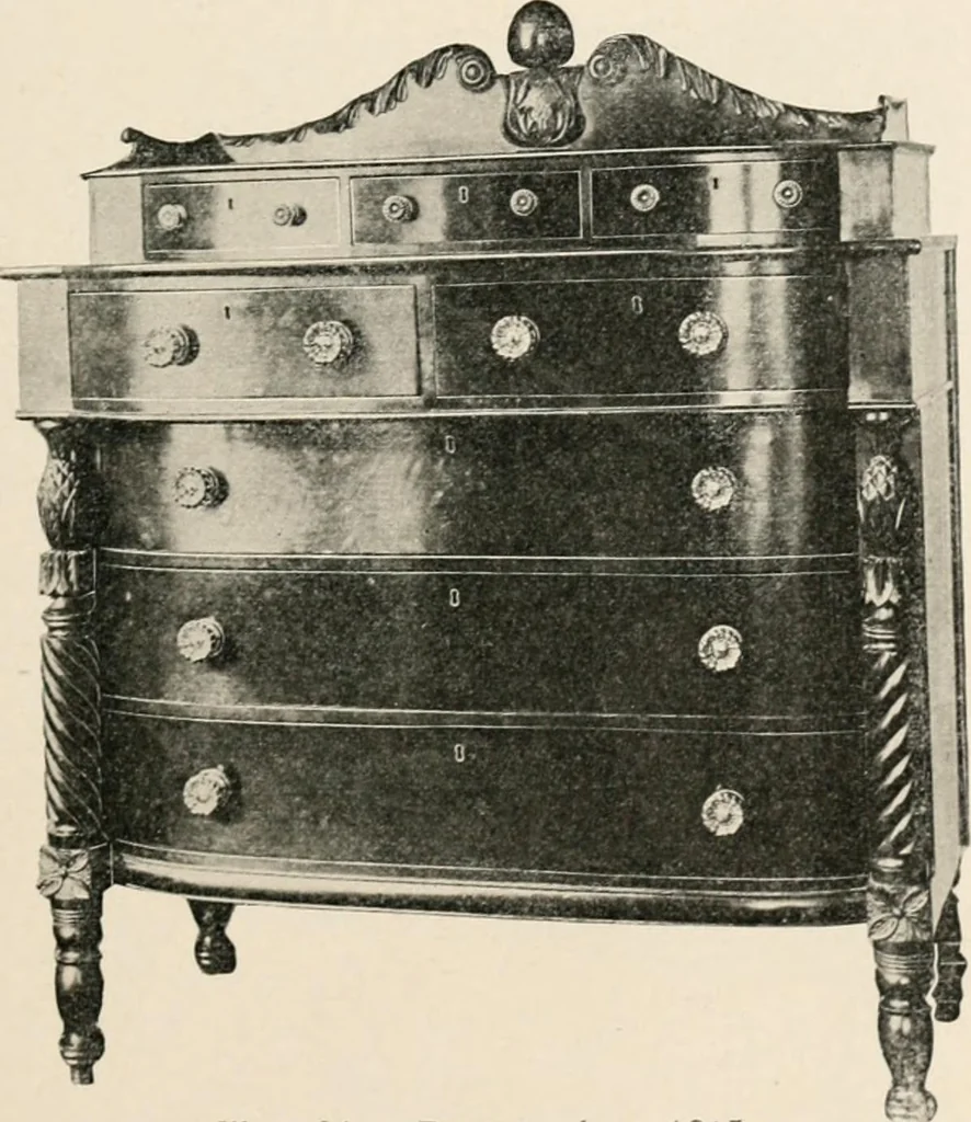 An illustration from Furniture of the olden time, 1902, leaf 81