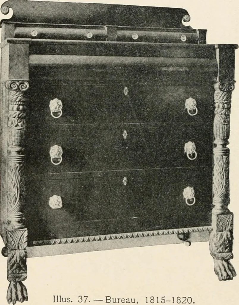 An illustration from Furniture of the olden time, 1902, leaf 82
