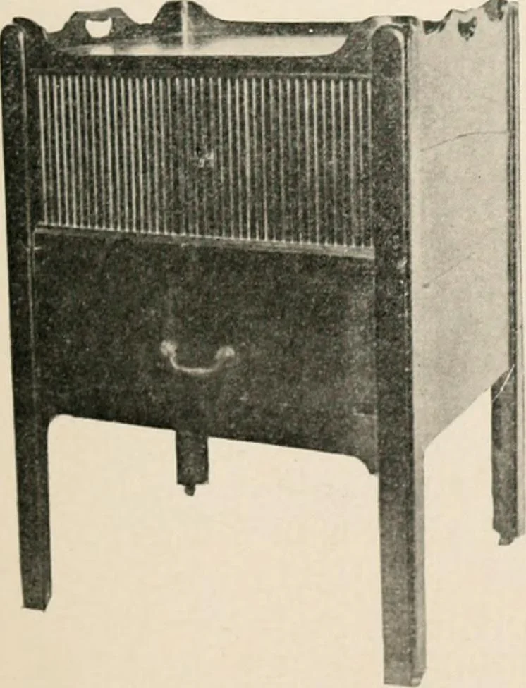 An illustration from Furniture of the olden time, 1902, leaf 85