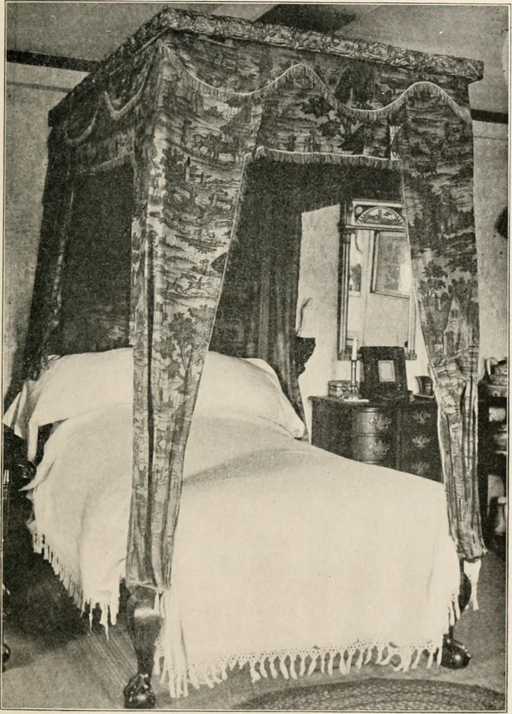 An illustration from Furniture of the olden time, 1902, leaf 91