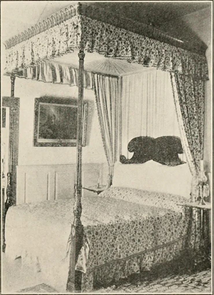 An illustration from Furniture of the olden time, 1902, leaf 93