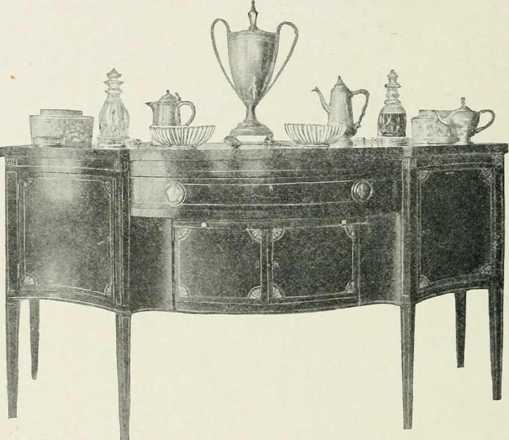 An illustration from Furniture of the olden time, 1902, leaf 122