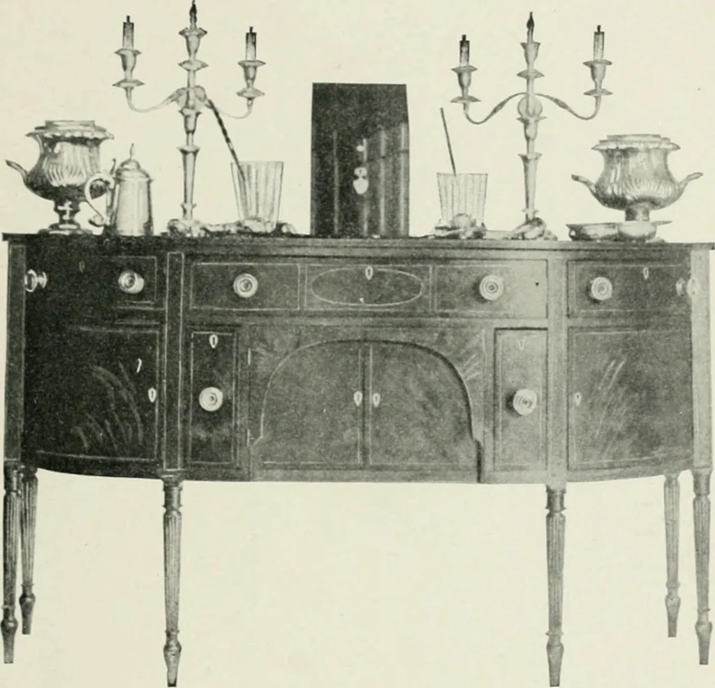An illustration from Furniture of the olden time, 1902, leaf 125