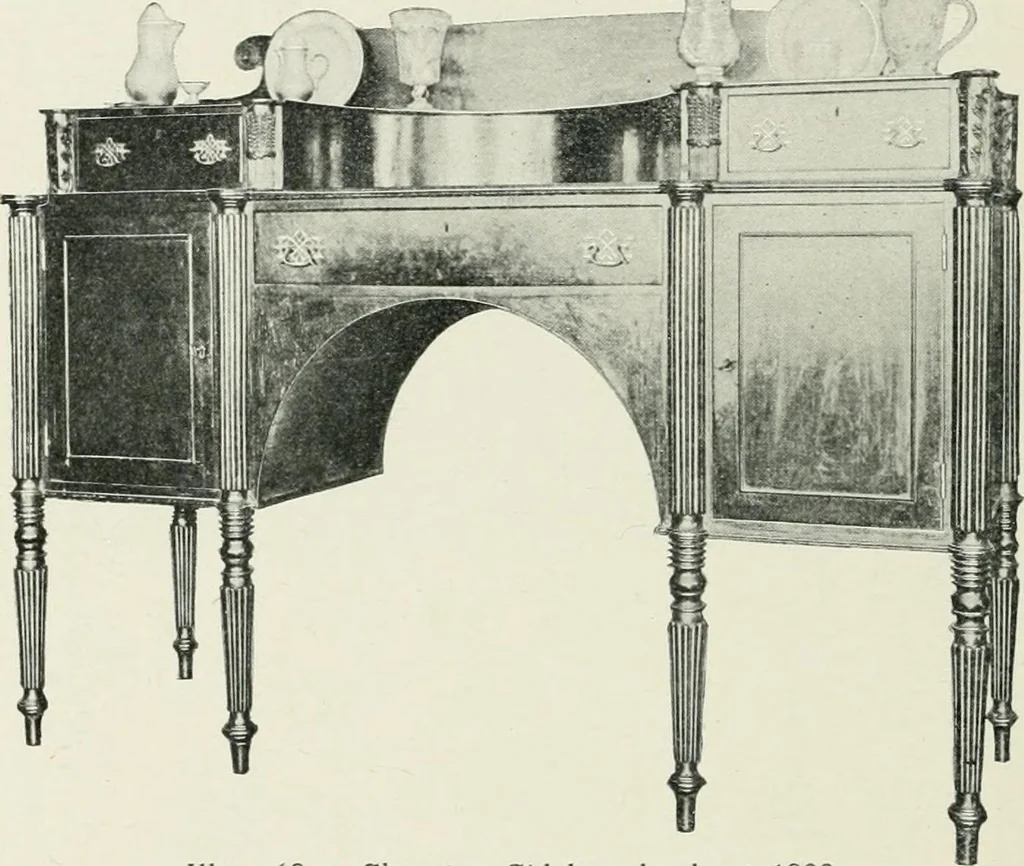 An illustration from Furniture of the olden time, 1902, leaf 126