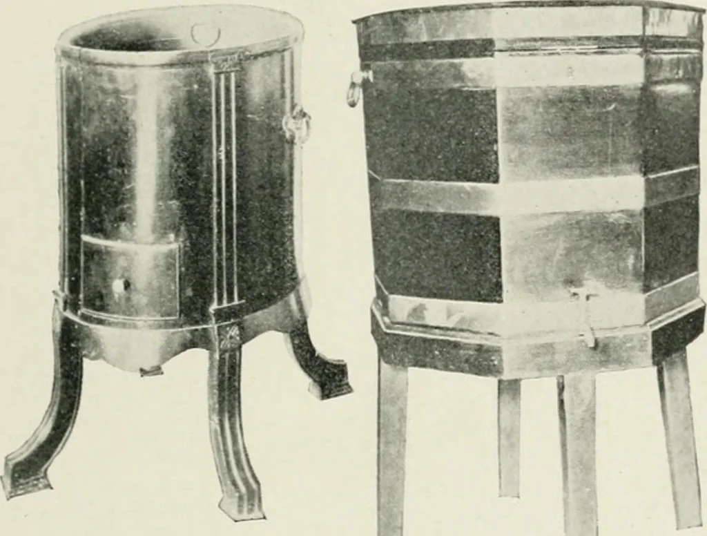 An illustration from Furniture of the olden time, 1902, leaf 127