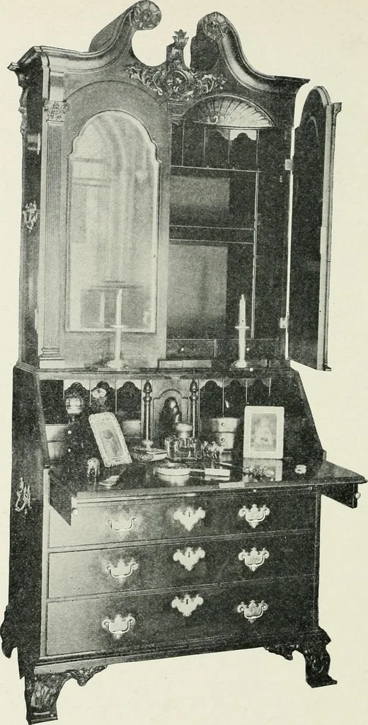 An illustration from Furniture of the olden time, 1902, leaf 142