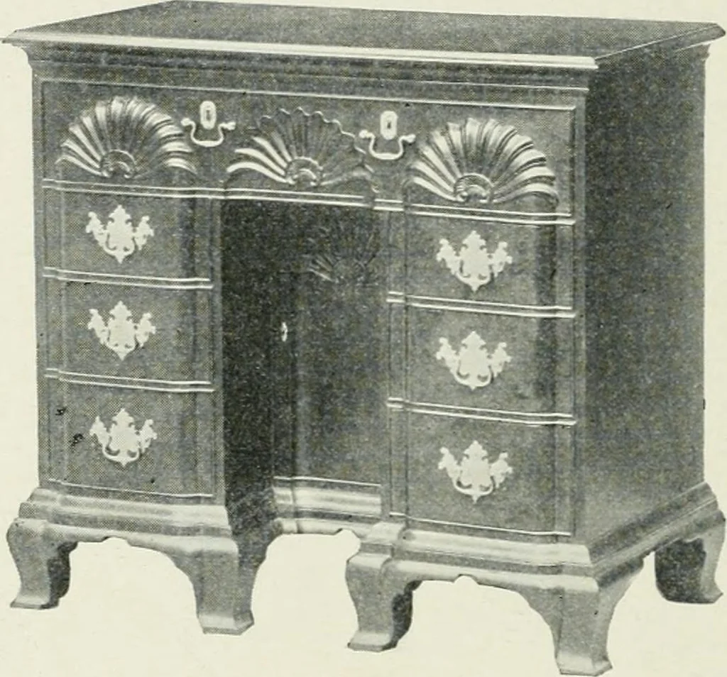 An illustration from Furniture of the olden time, 1902, leaf 146