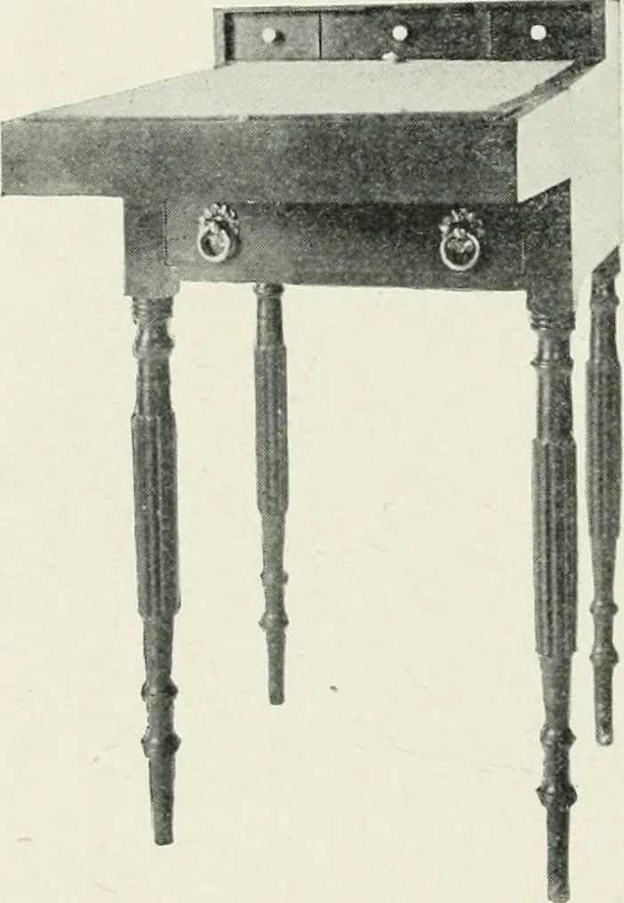 An illustration from Furniture of the olden time, 1902, leaf 160