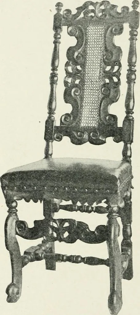 An illustration from Furniture of the olden time, 1902, leaf 170