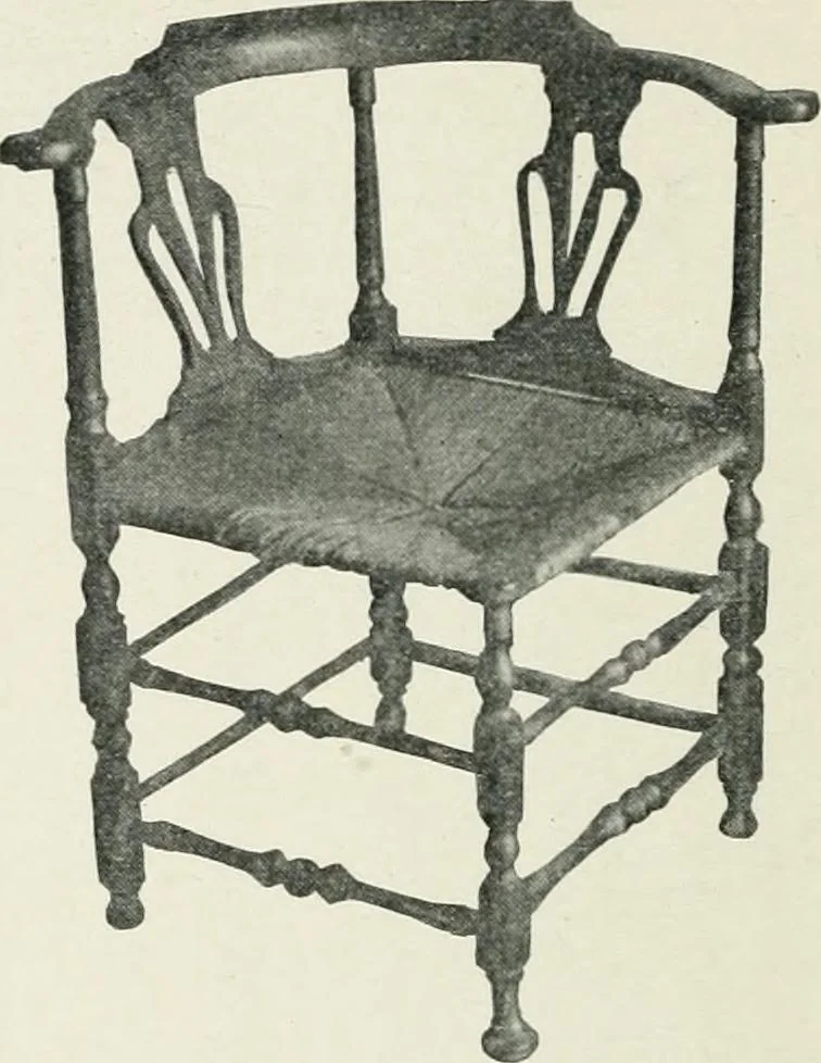An illustration from Furniture of the olden time, 1902, leaf 178