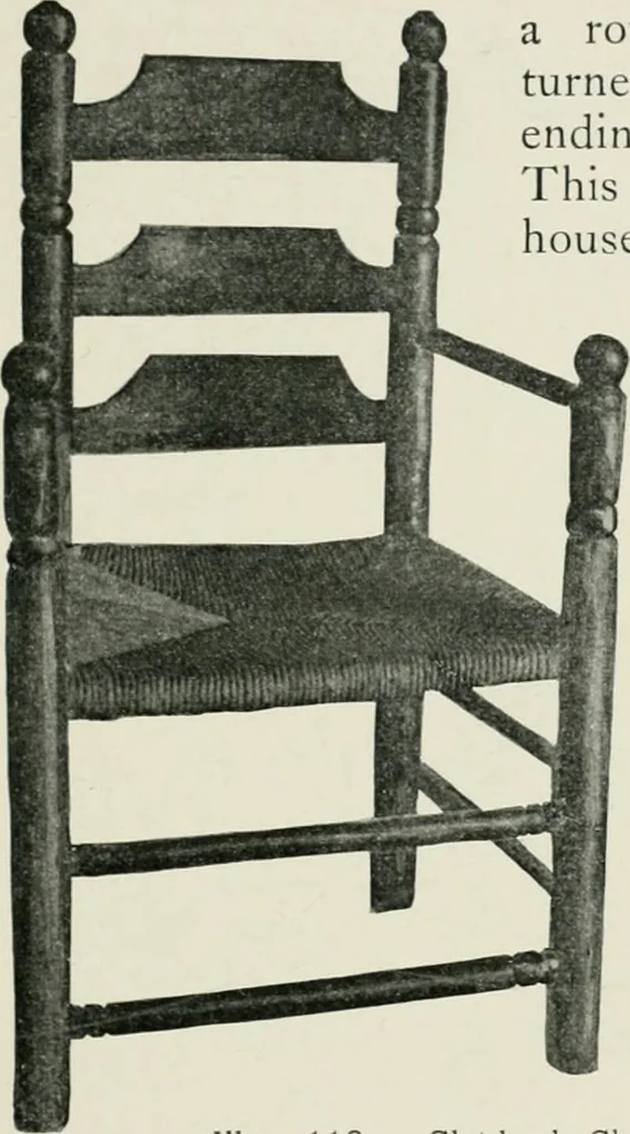 An illustration from Furniture of the olden time, 1902, leaf 179