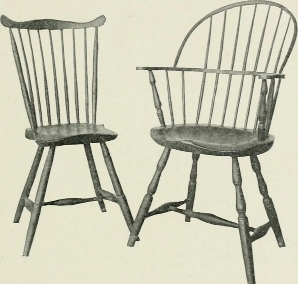 An illustration from Furniture of the olden time, 1902, leaf 181