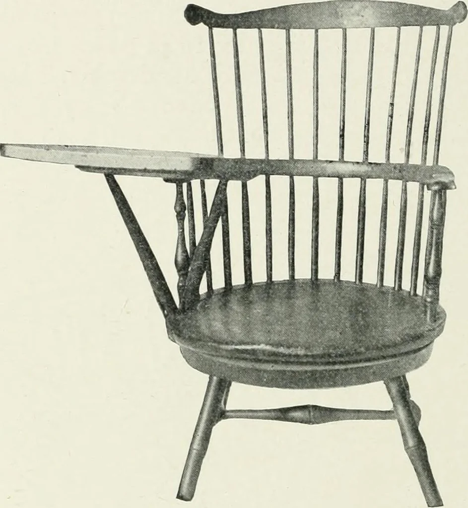 An illustration from Furniture of the olden time, 1902, leaf 184