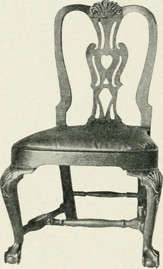 An illustration from Furniture of the olden time, 1902, leaf 188
