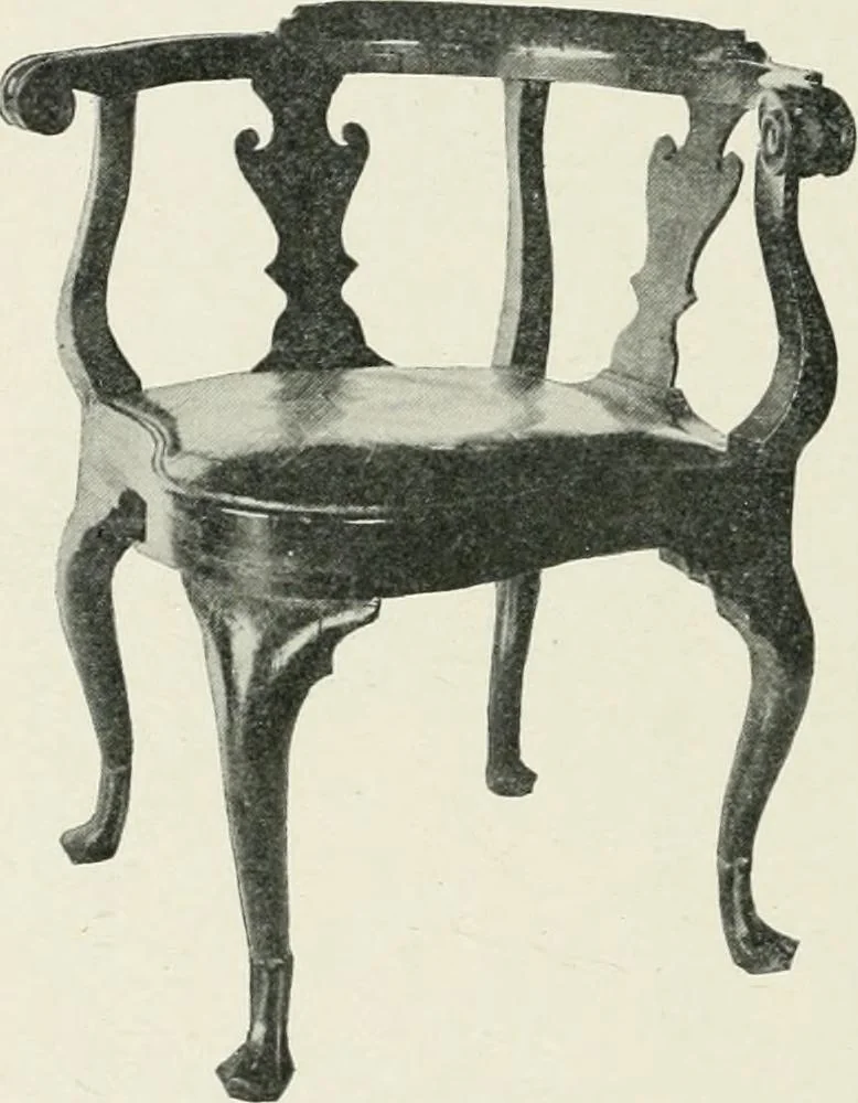 An illustration from Furniture of the olden time, 1902, leaf 190