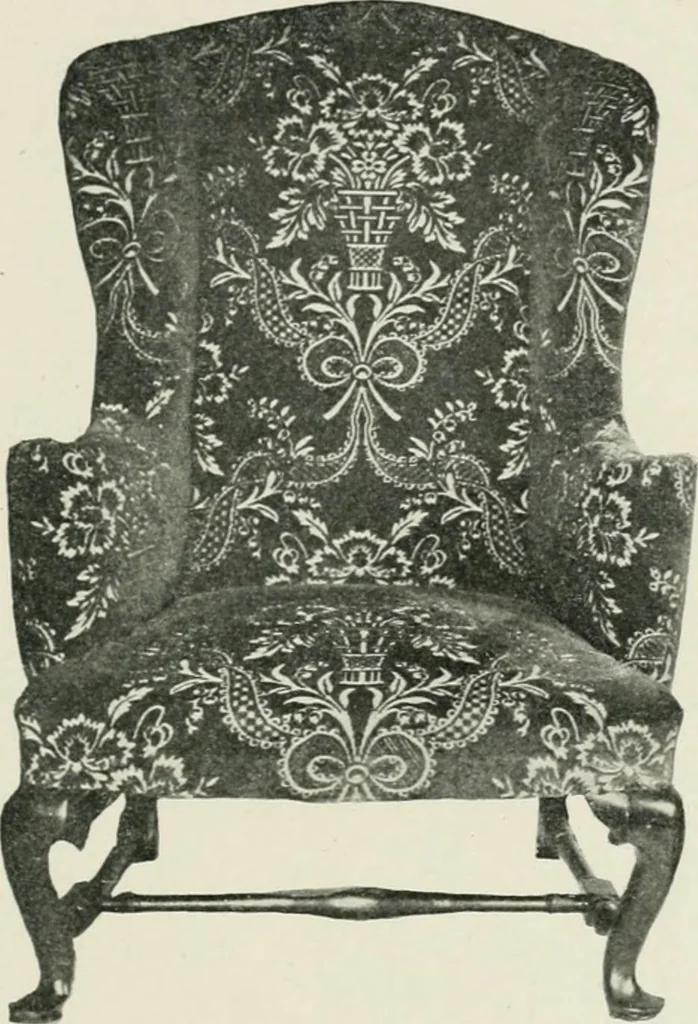 An illustration from Furniture of the olden time, 1902, leaf 191