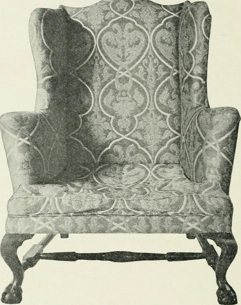 An illustration from Furniture of the olden time, 1902, leaf 192