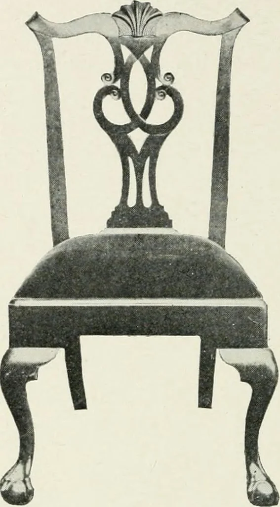 An illustration from Furniture of the olden time, 1902, leaf 194