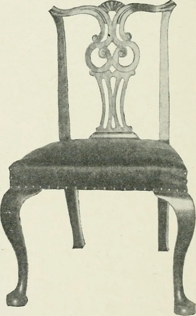 An illustration from Furniture of the olden time, 1902, leaf 194