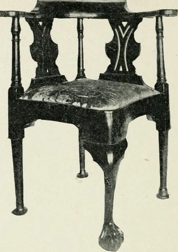 An illustration from Furniture of the olden time, 1902, leaf 198