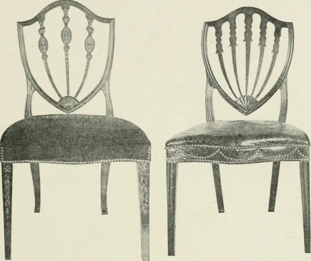 An illustration from Furniture of the olden time, 1902, leaf 207