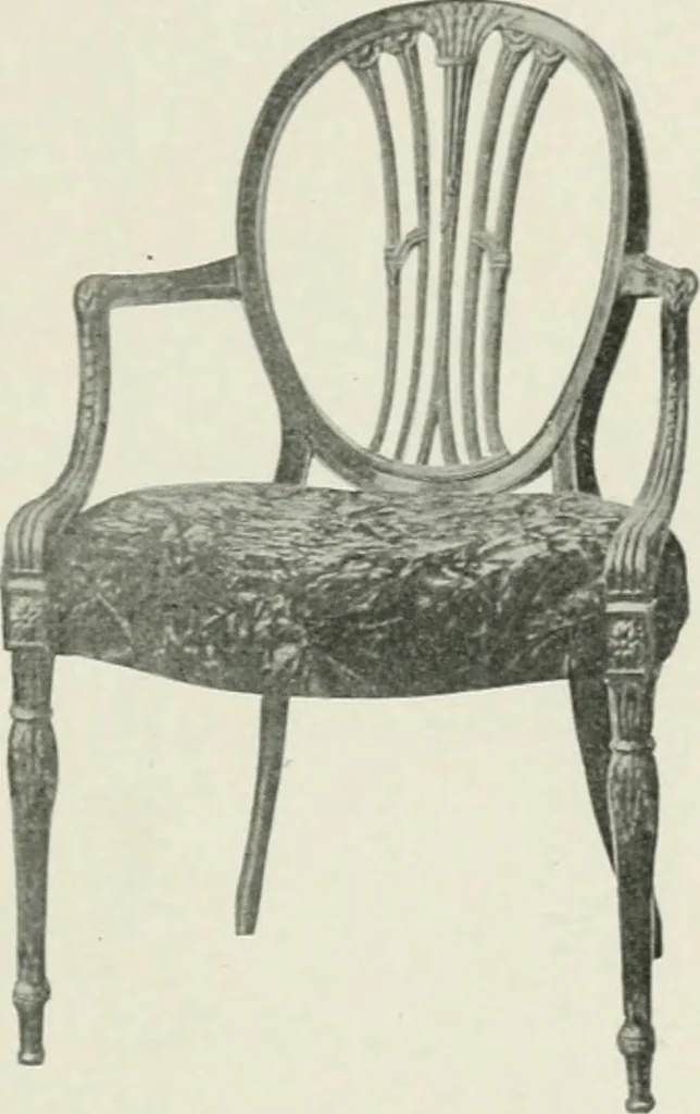 An illustration from Furniture of the olden time, 1902, leaf 209