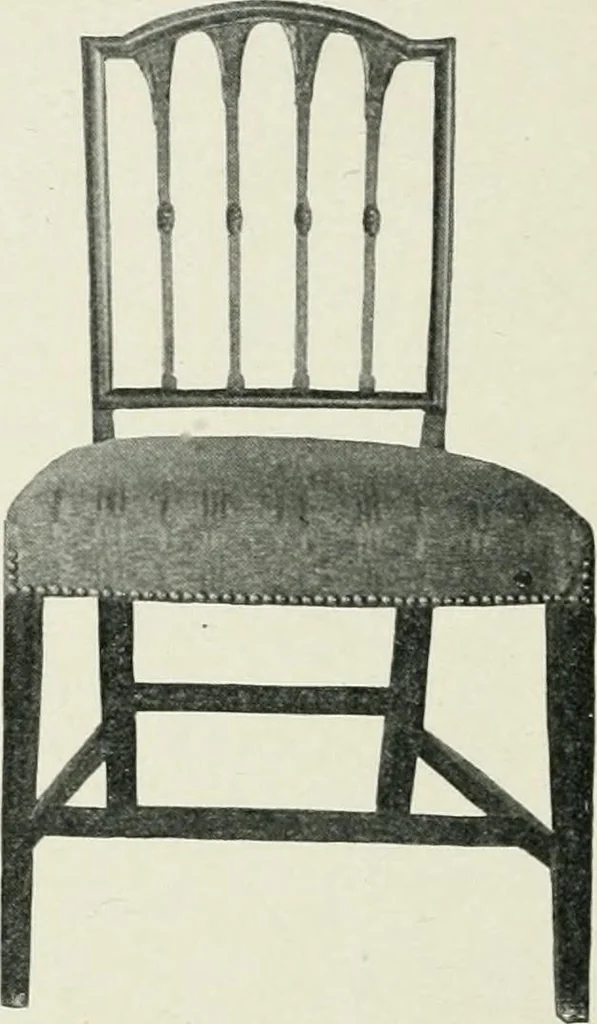 An illustration from Furniture of the olden time, 1902, leaf 210