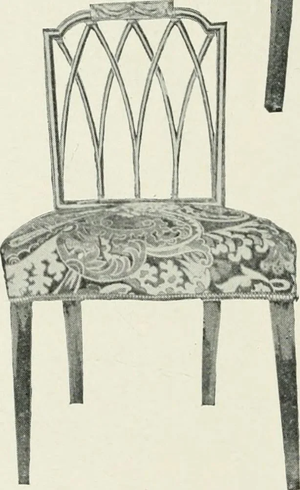 An illustration from Furniture of the olden time, 1902, leaf 212