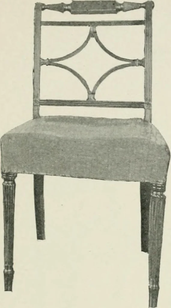 An illustration from Furniture of the olden time, 1902, leaf 213