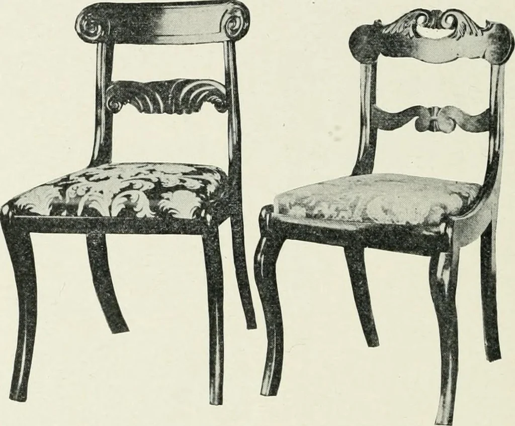 An illustration from Furniture of the olden time, 1902, leaf 214