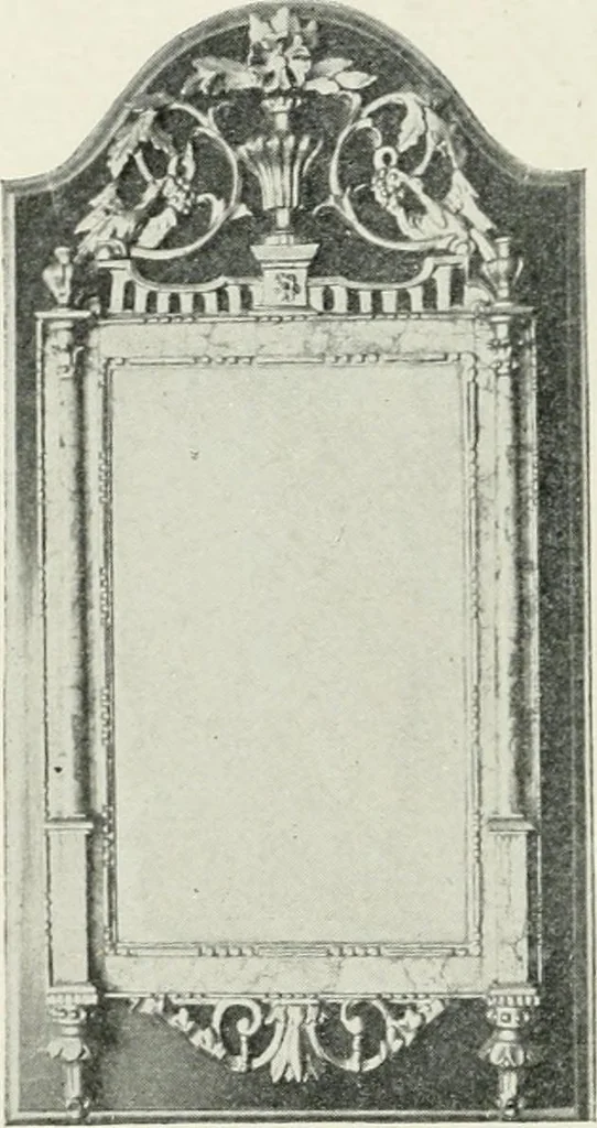 An illustration from Furniture of the olden time, 1902, leaf 216