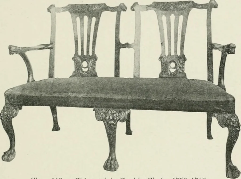An illustration from Furniture of the olden time, 1902, leaf 227