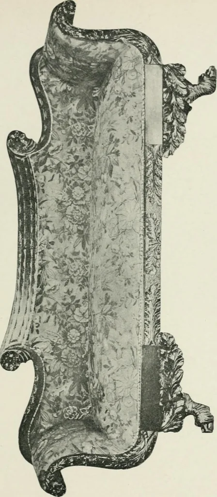 An illustration from Furniture of the olden time, 1902, leaf 233
