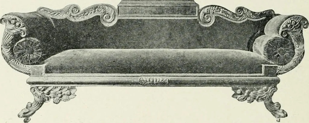 An illustration from Furniture of the olden time, 1902, leaf 236
