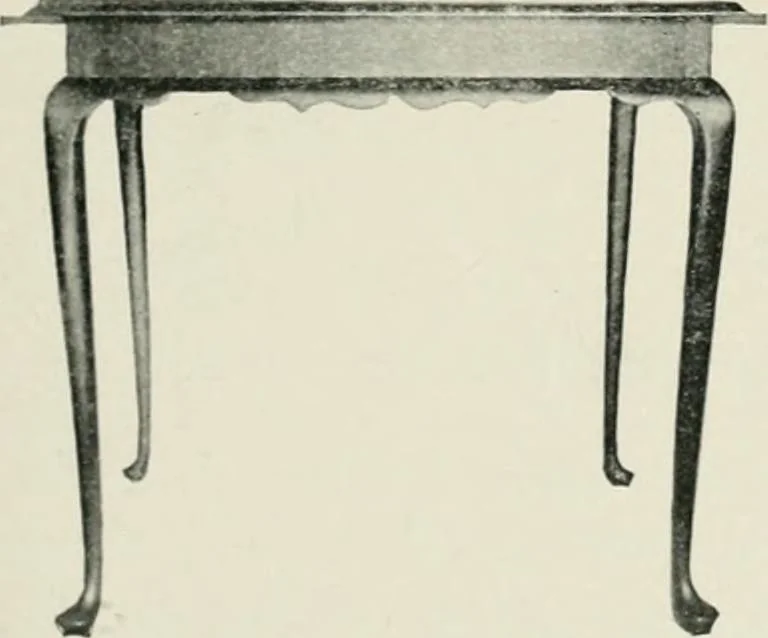 An illustration from Furniture of the olden time, 1902, leaf 249