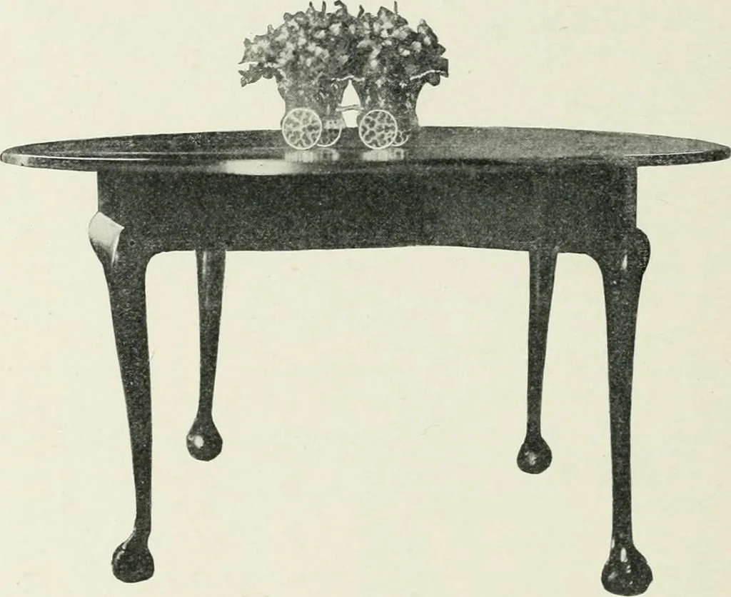 An illustration from Furniture of the olden time, 1902, leaf 250