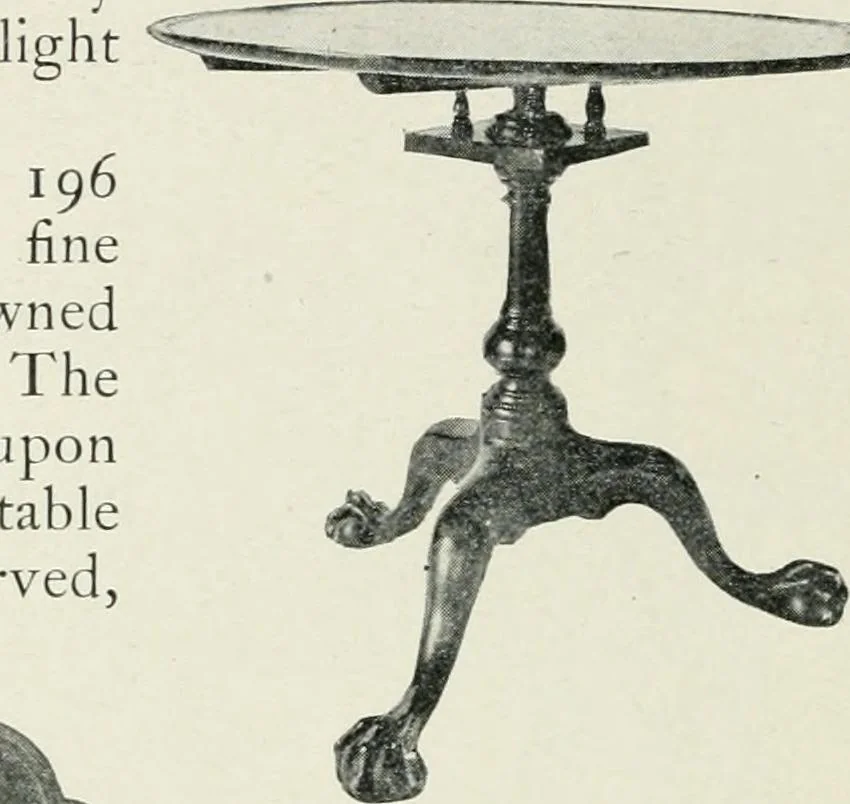 An illustration from Furniture of the olden time, 1902, leaf 252