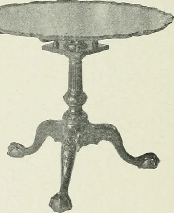 An illustration from Furniture of the olden time, 1902, leaf 252