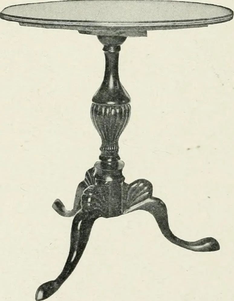 An illustration from Furniture of the olden time, 1902, leaf 256
