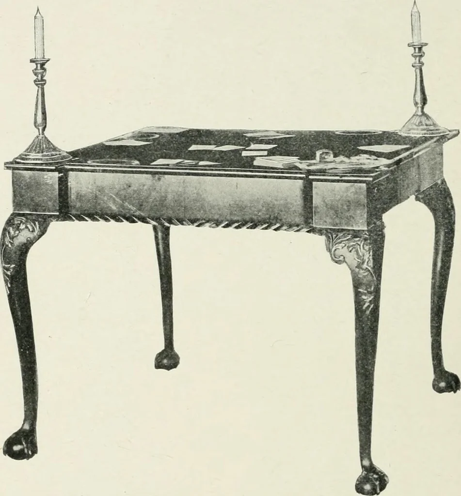 An illustration from Furniture of the olden time, 1902, leaf 258