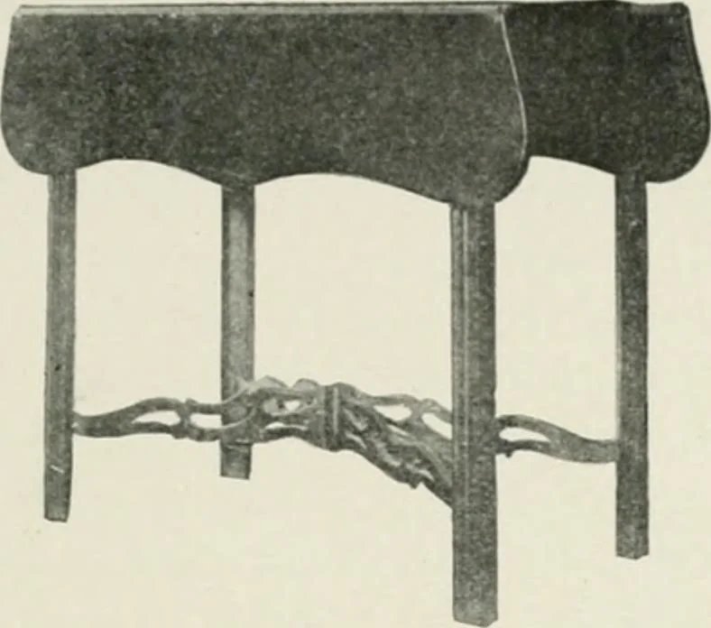 An illustration from Furniture of the olden time, 1902, leaf 259