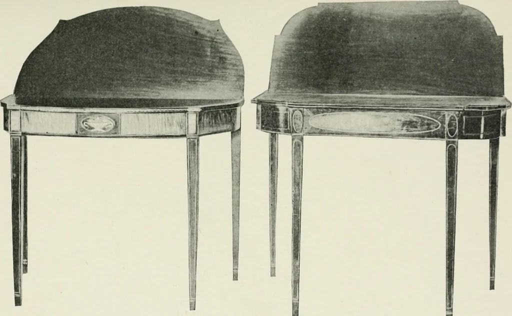 An illustration from Furniture of the olden time, 1902, leaf 261