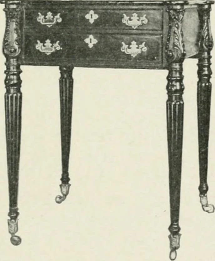 An illustration from Furniture of the olden time, 1902, leaf 265