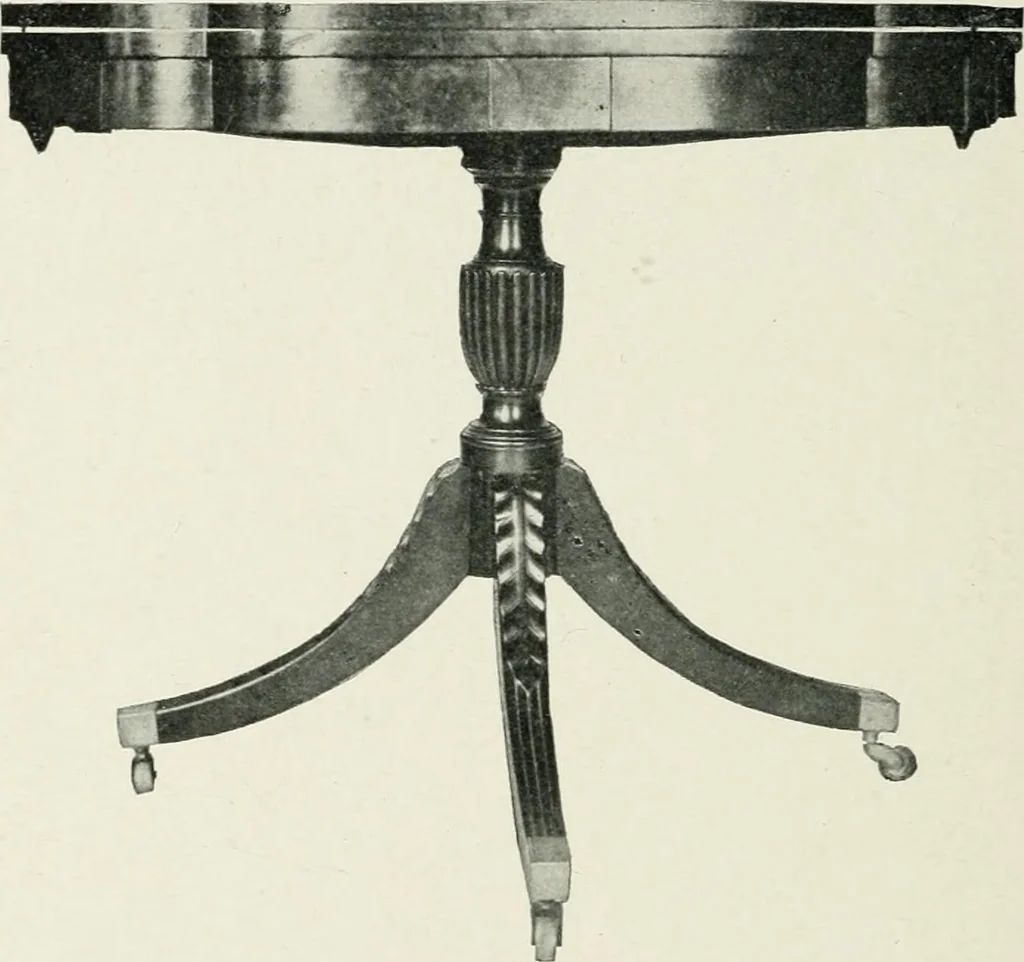 An illustration from Furniture of the olden time, 1902, leaf 268