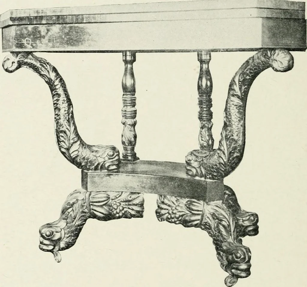 An illustration from Furniture of the olden time, 1902, leaf 270