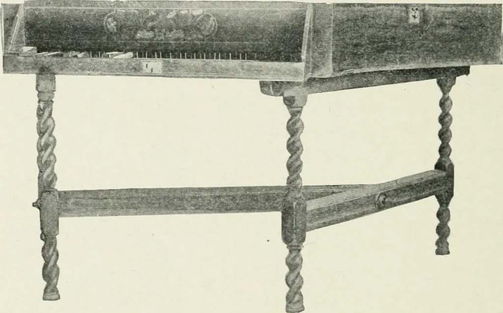 An illustration from Furniture of the olden time, 1902, leaf 274